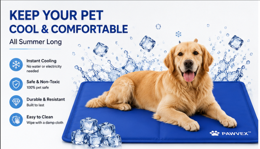 PAWVEX™ CoolRest Mat™ | Self-Cooling Pet Mat